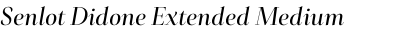 Senlot Didone Extended Medium Italic